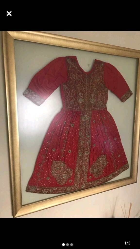 Antika Osmanlı Altın Sırma Kaftan Tabla - 3