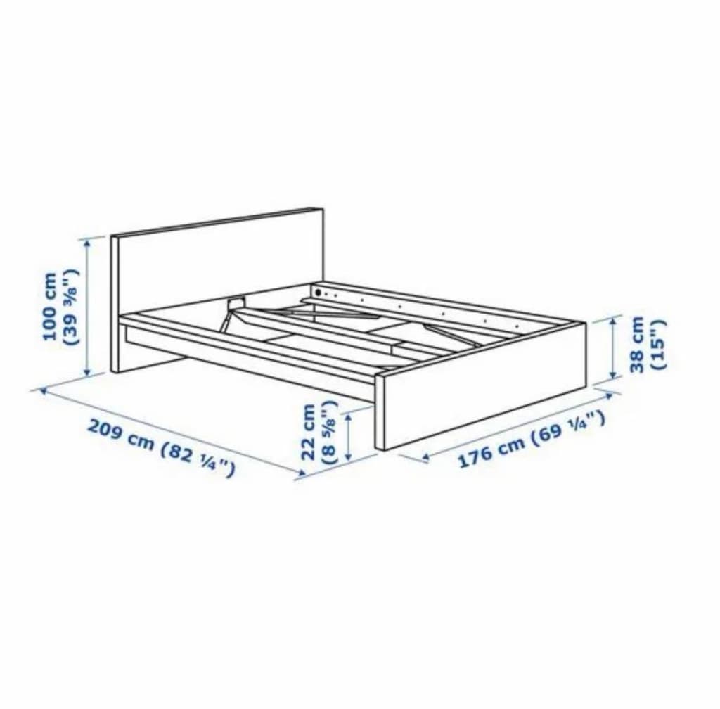 IKEA MALM/LURÖY Karyola+Baza - 4
