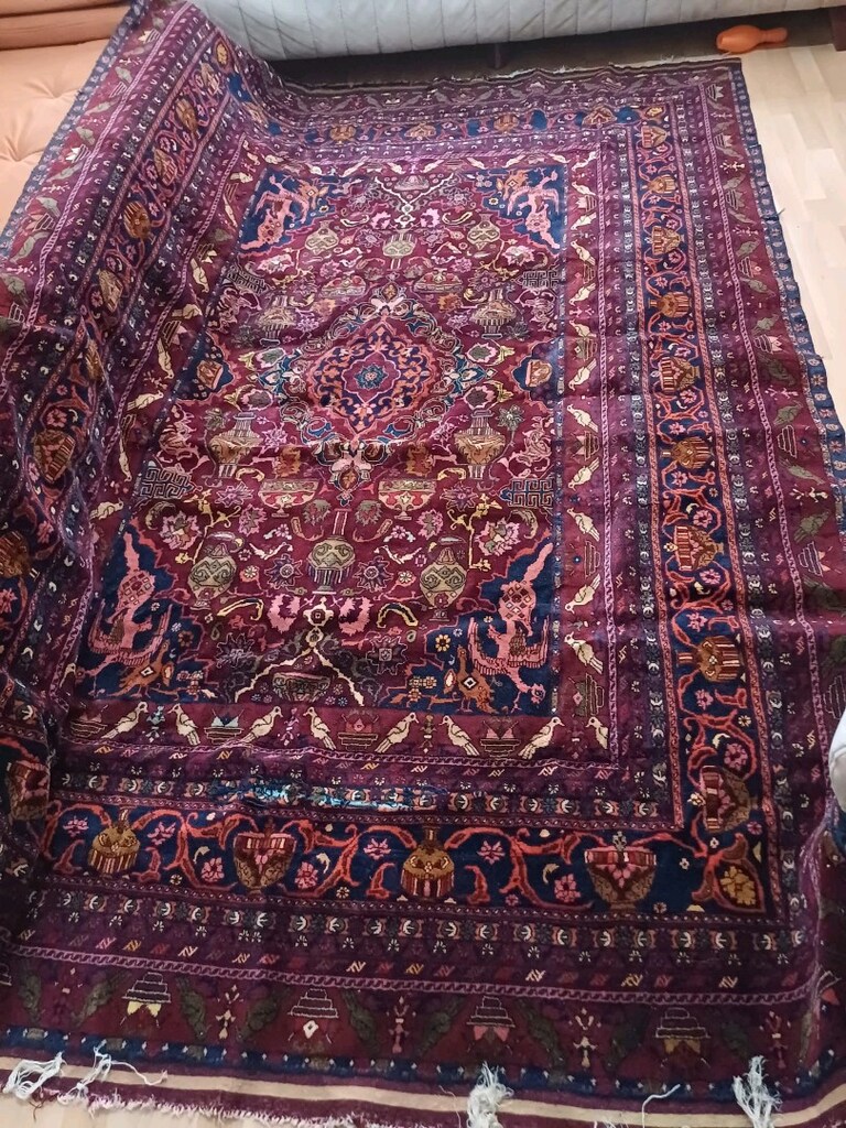 Sanat Eseri El Halısı – 6 m² Menşei / Tarz: Doğu / İran (Pers) dokuma - 2