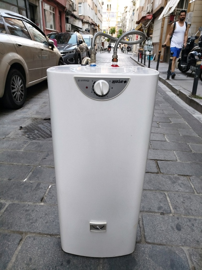 65 kg Kazanlı elektirikli şohpen termosifon orijinal - 2