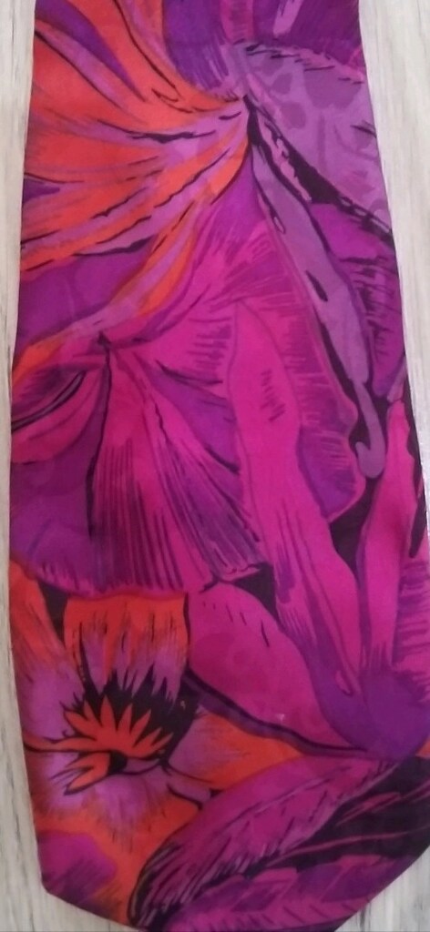 Kravat Pembe Gül Kurusu Desenli - 2