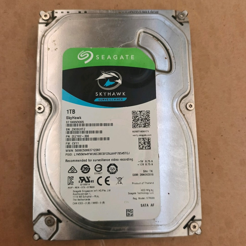 Seagate SkyHawk 1TB 3.5 İnç Hard Disk (7/24 Güvenlik ve PC) - 2