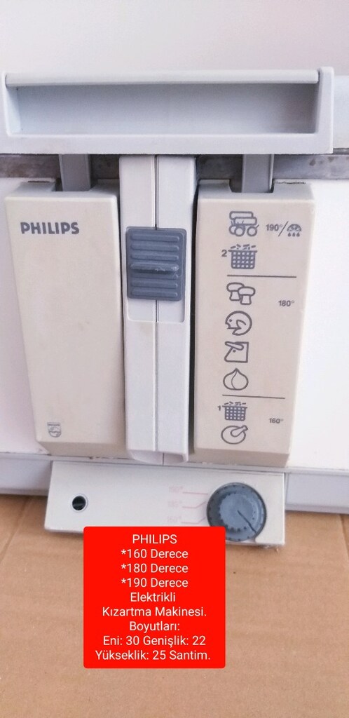 PHILIPS*160 Derece*180 Derece*190 DereceElektrikli Kızartma Makinesi. - 2