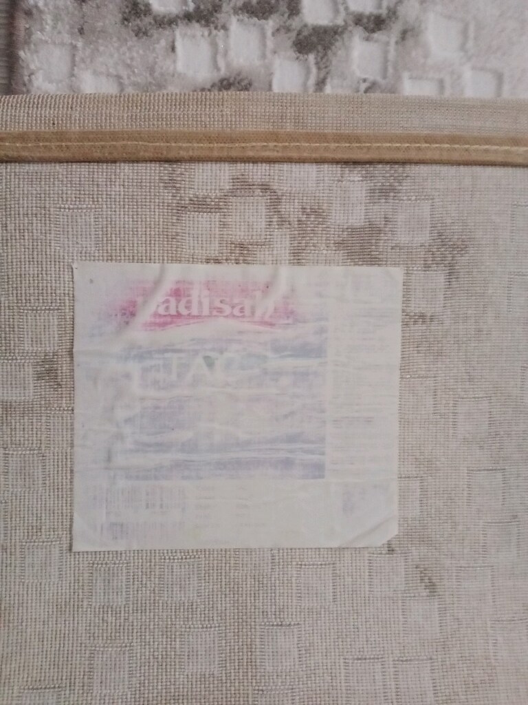 Taç 6 metre kare gri beyaz Yün halı - 2