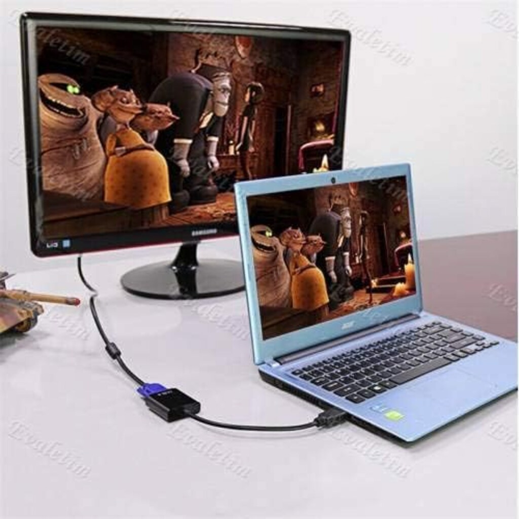 HDMI TO VGA MONİTOR TV ÇEVİRİCİ DÖNÜŞTÜRÜCÜ KABLOSU - 4