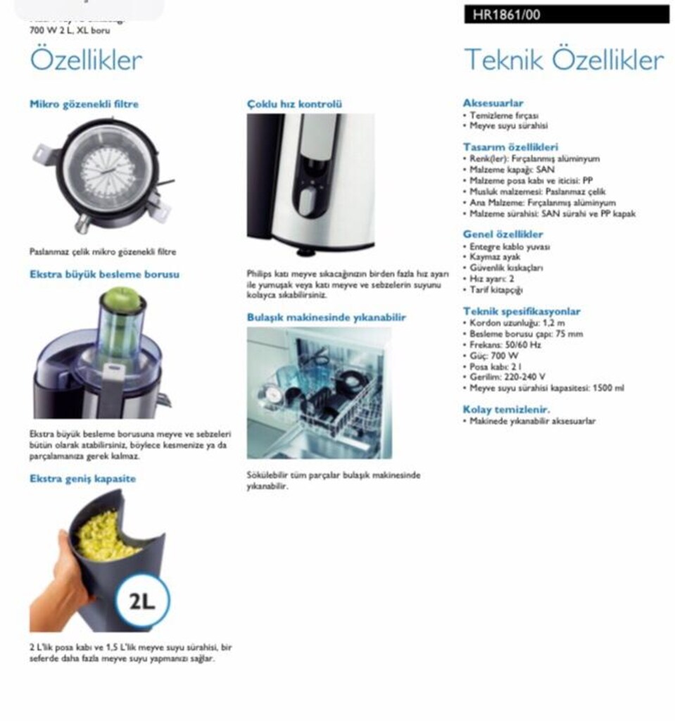 Philips Katı Meyve Sıkacağı - 8