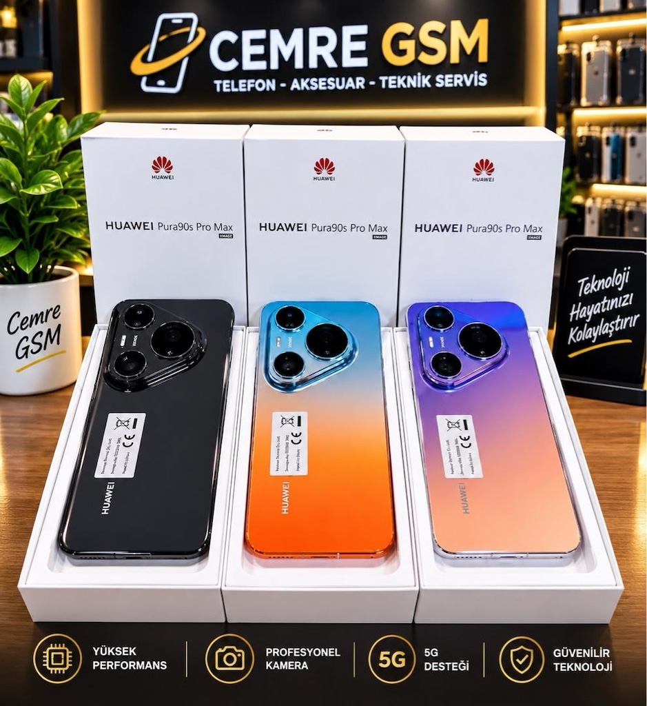 HUAWEI PURA 90s PROMAX 24/512 YURTDIŞI SFIR ÜRÜN CEMRE GSM POZCU MERSİ - 4