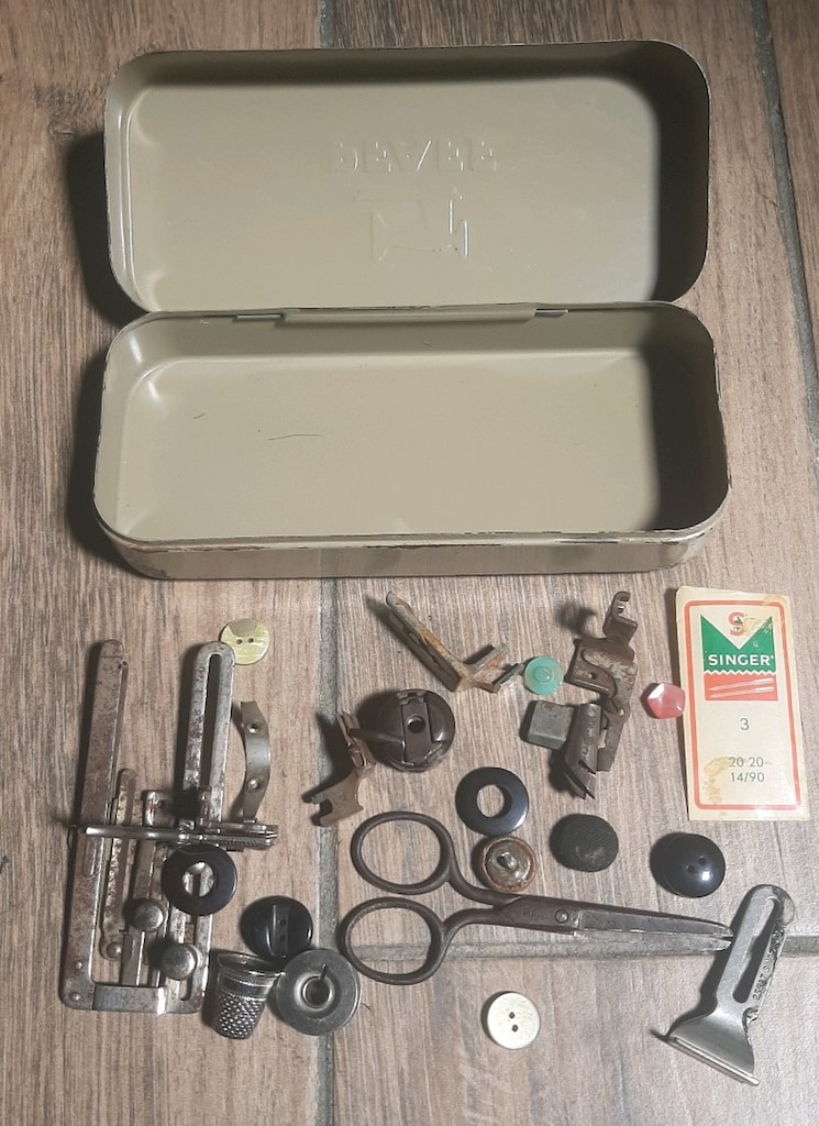 antika pfaff dikiş kutusu - 5