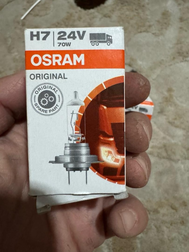 2 Adet Sıfır Osram H7 24V 70W Ağır Vasıta Far Ampül seti - 2