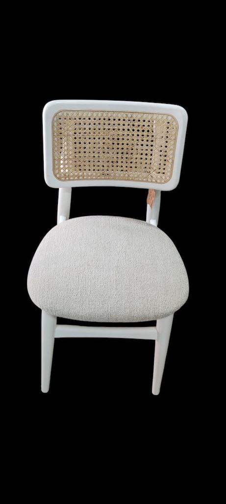100 cm Yuvarlak Masa ve 4 Adet Hasırlı Sandalye Takımı (Mutfak / Yemek - 5