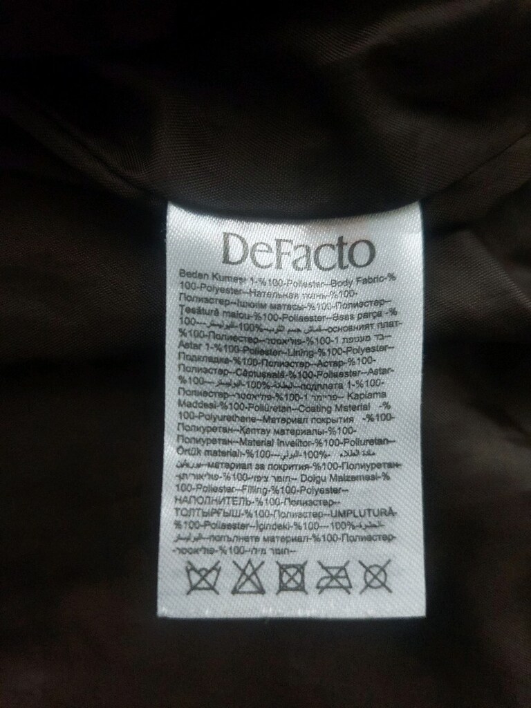 Defacto suni deri kapitone Crop Mont - 10