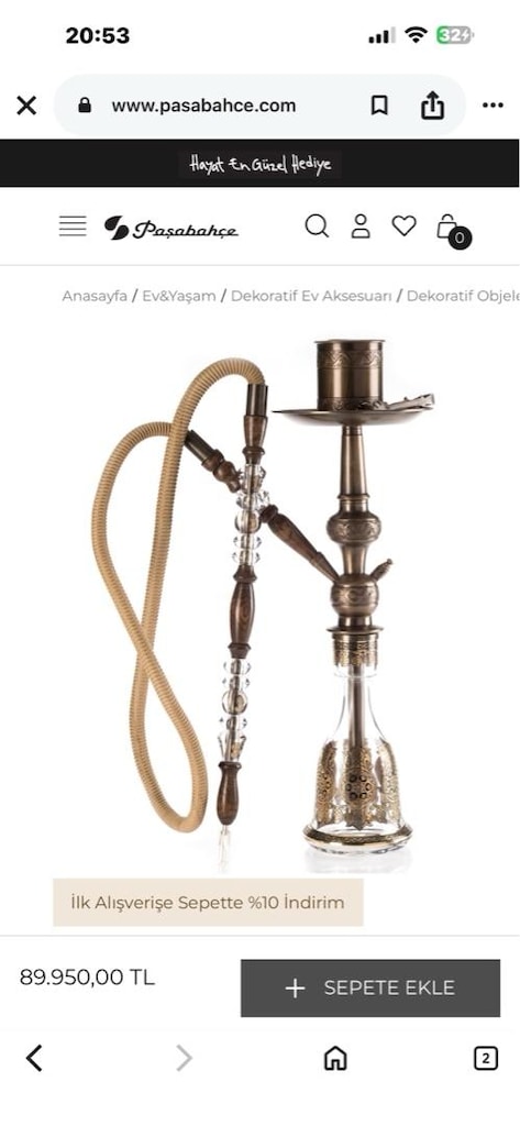 Paşabahçe Rozet Nargile