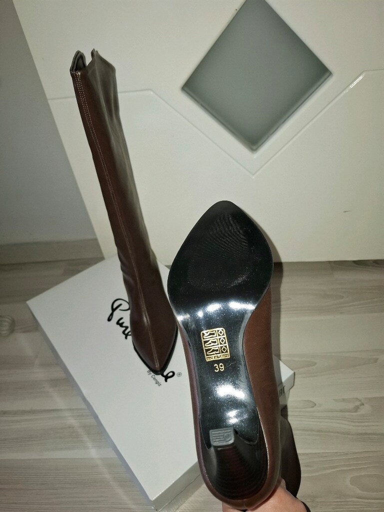 Yeni Koyu Kahverengi Çizme 39 Numara - 2
