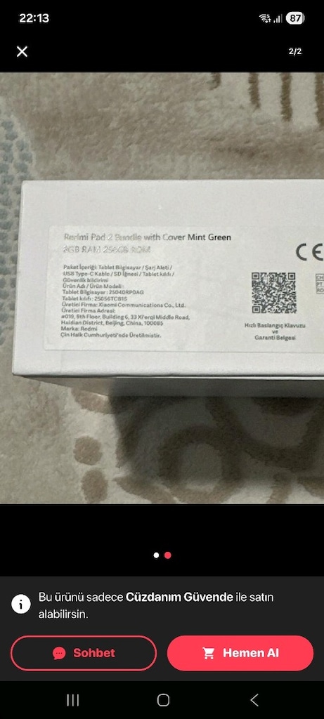 Redmi Pad 2 Bandle With Cover