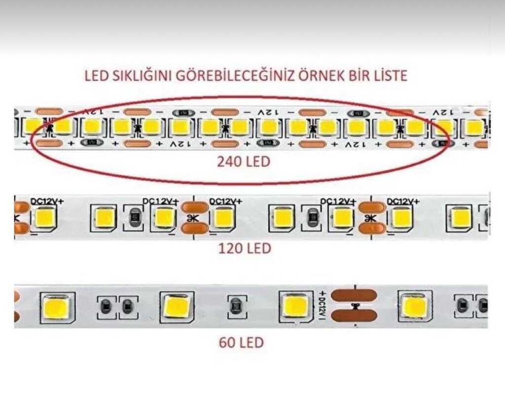 240 LEDLİ ŞERİT LED 5 METRE GÜNIŞIĞI - 6