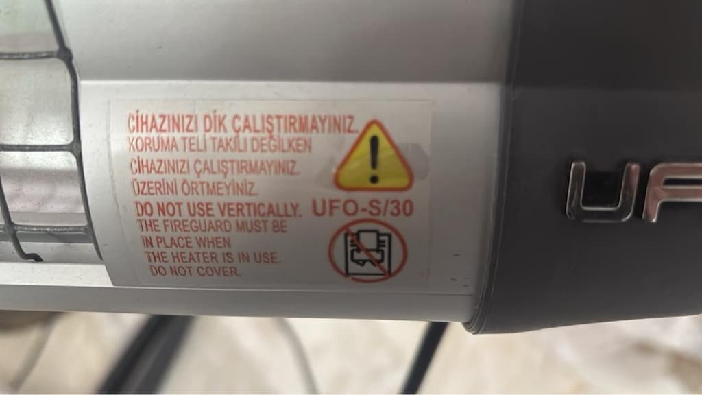 UFO Star S/30 3000W Ayaklı Infrared Isıtıcı – Sıfıra yakın - 3