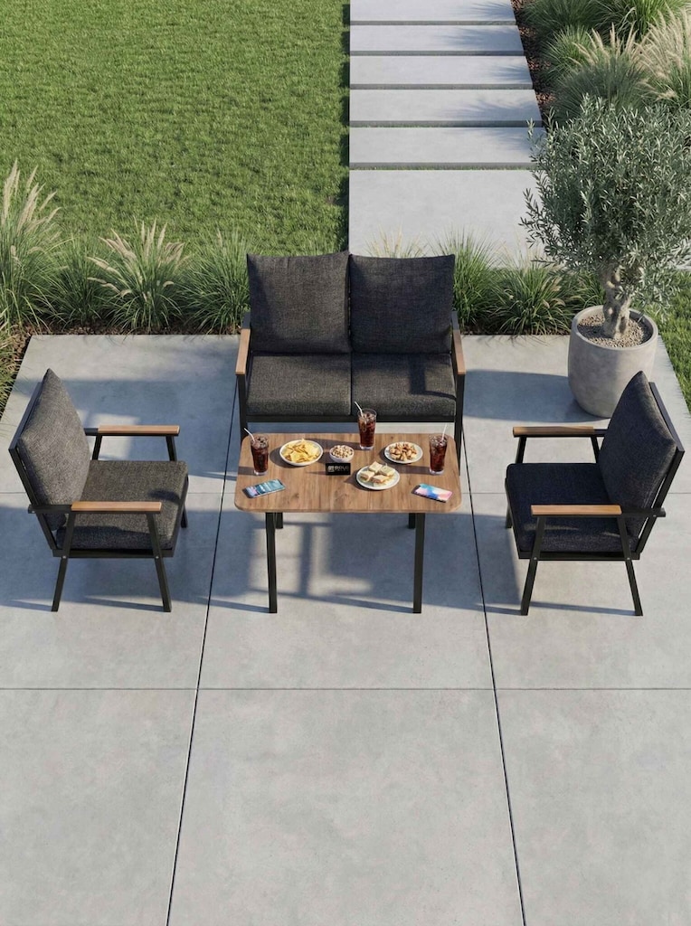 BAHÇE BALKON OTURMA GRUBU 4'LÜ SET - 3