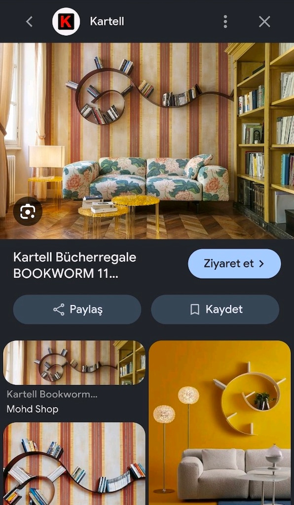 KARTELL Bookworm Kitaplık 11 Bölmeli ve 5,2 metre uzunluğunda - Sıfı - 5