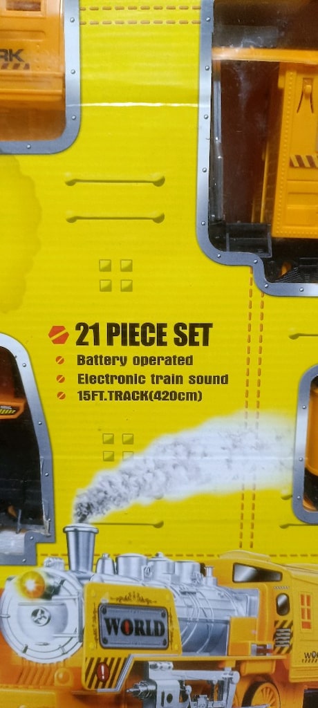 en büyük boy ışıklı sesli tam set 21 parça Tren seti - 4