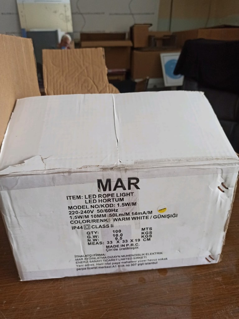 MAR marka, 100 metrelik makara halinde, Günışığı (Warm White) renkli L - 2