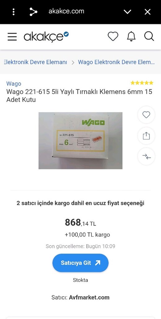 Elektrik tesisatlarında güvenli bağlantı sağlamak için kullanılan Wago - 3