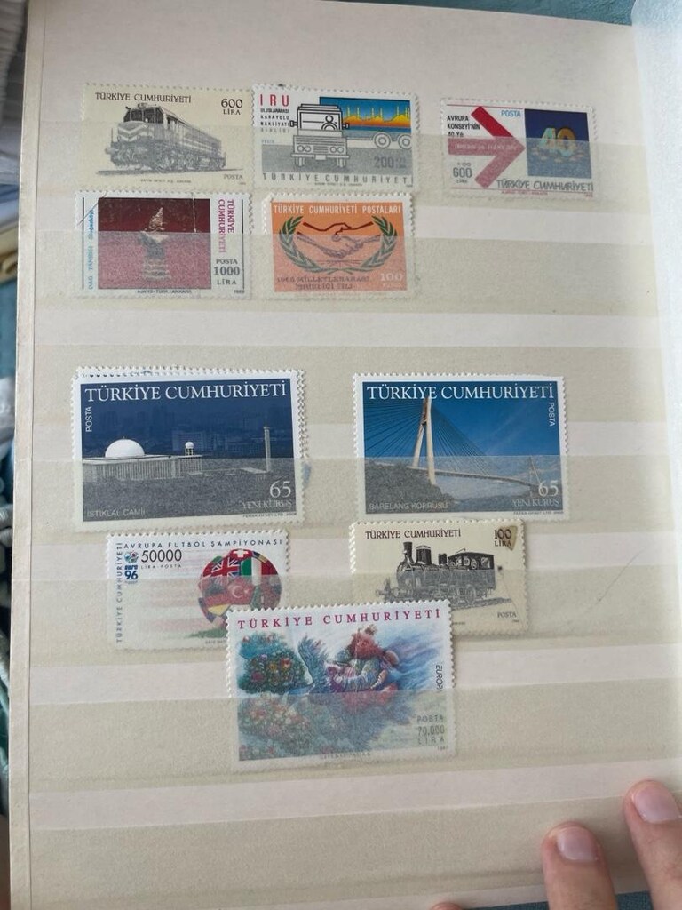 pul koleksiyonu defterle birlikte - 7