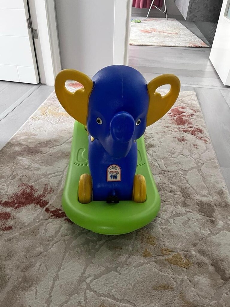 sallanır tekerlekli fil oyuncak - 2
