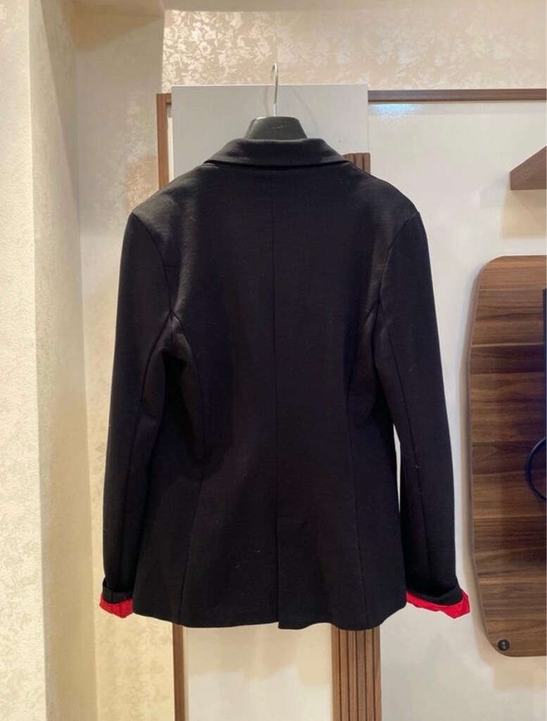 Kadın Siyah Önden Düğmeli Blazer Ceket - 2