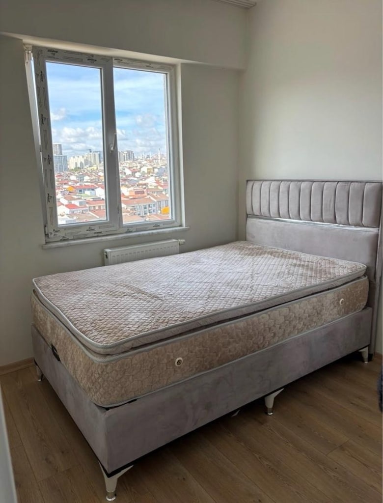 1,5 Kişilik 120x200cm Kelebek Pedli Yatak Baza Başlık - 2