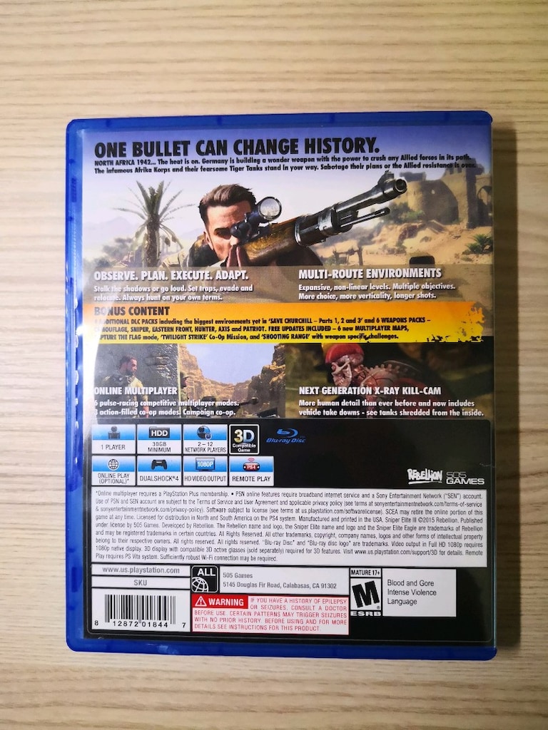 SNIPER ELITE 3 ULTIMATE EDITION PS4 OYUN - 4