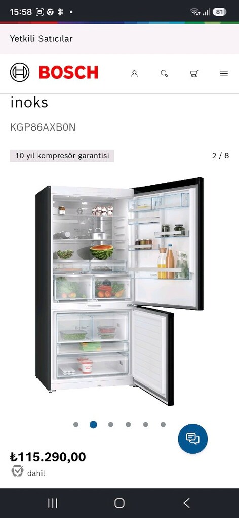 SIFIR GARANTİLİ GENİŞ BOSCH BUZDOLABI - 3