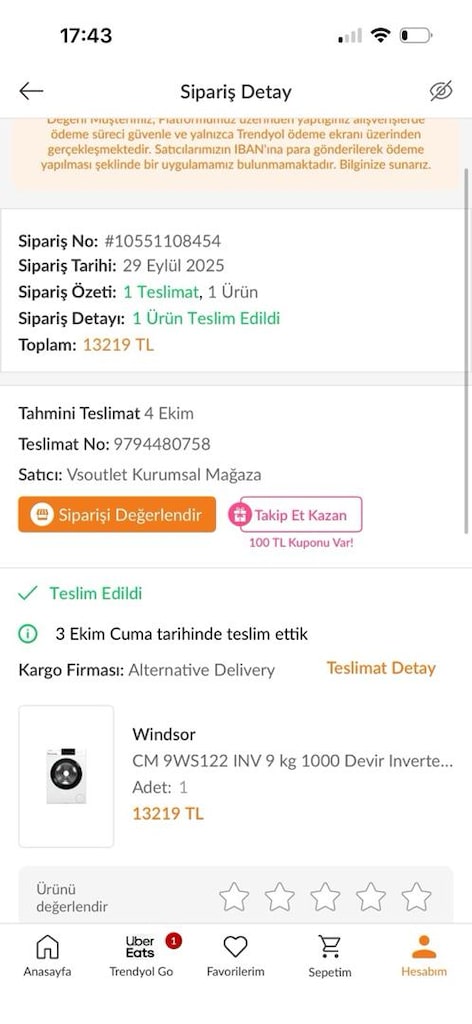 Garantili, Temiz ve Sorunsuz Windsor Çamaşır Makinesi - 8