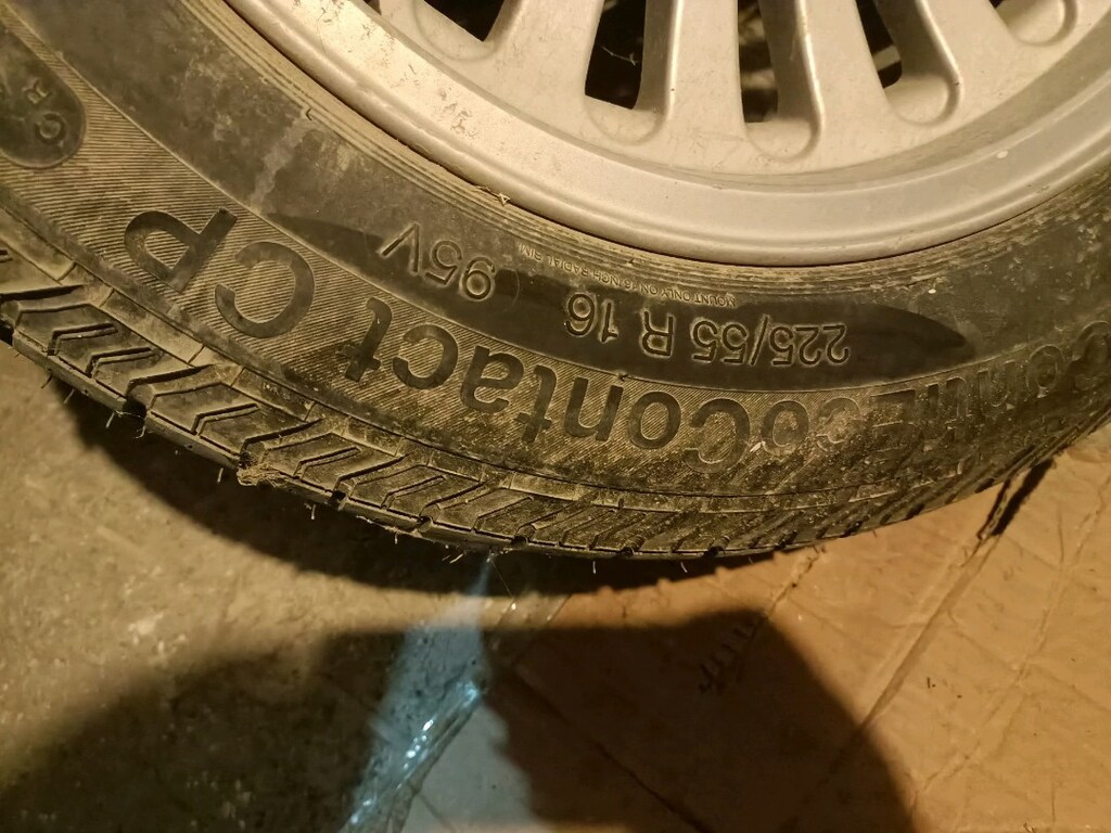 bmv 7 serisi 1 adet225 55 r ,16 cant çok temiz lastik sifir - 7