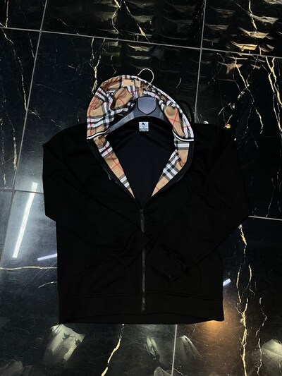 Siyah premium burberry hırka