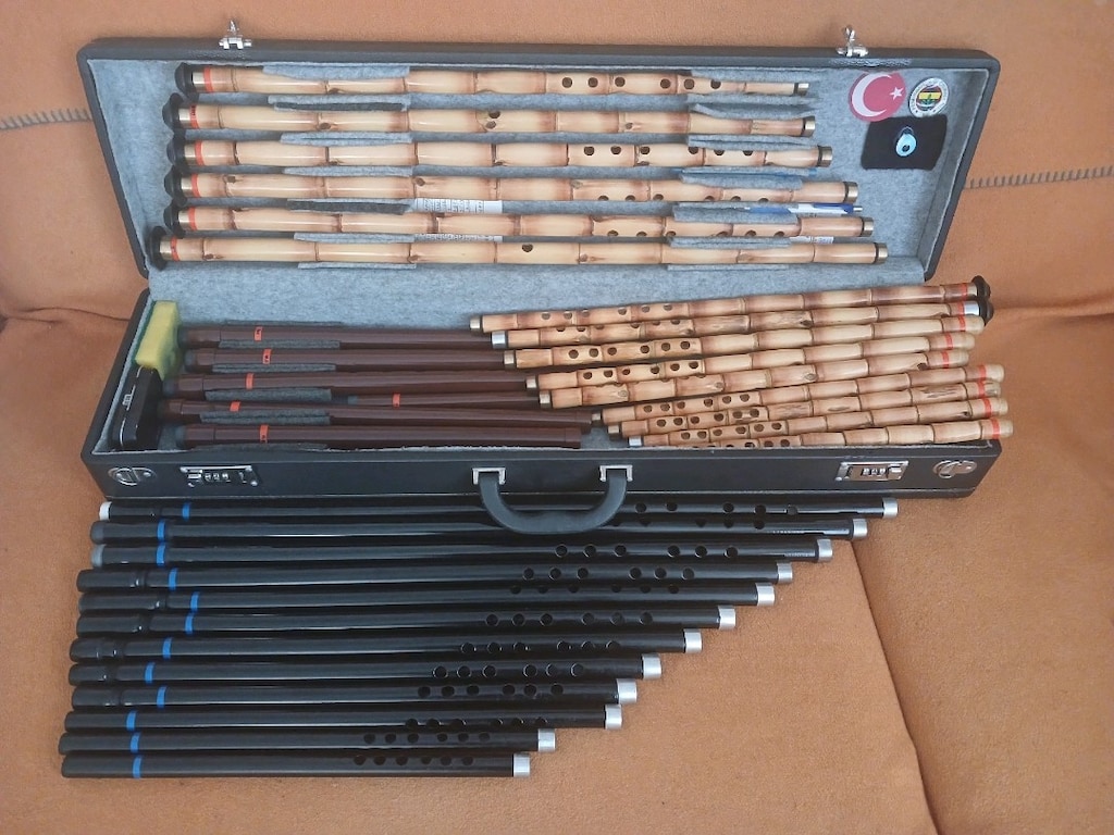 ÜÇÜ BİRARADA. KAMIŞ NEY. KAVALA. PVC NEY TAKIMI - 2
