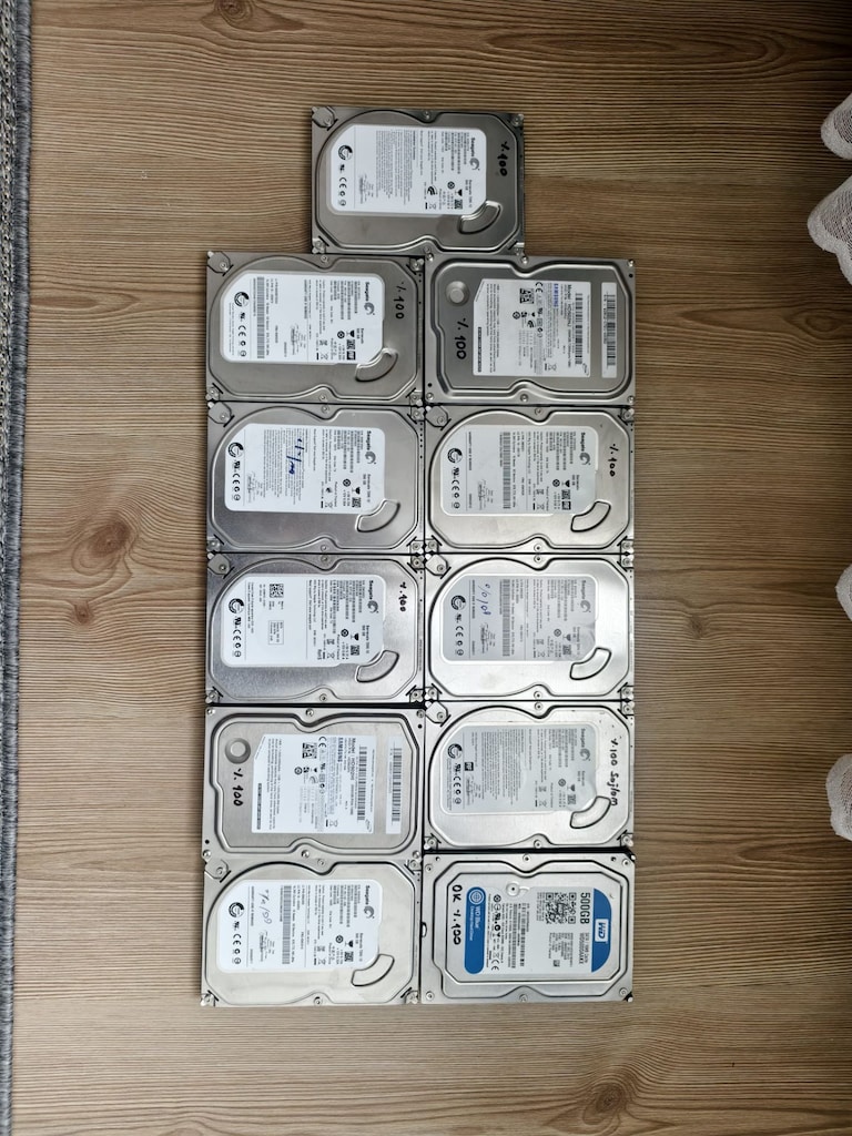 11 ADET 500 GB HDD - 2