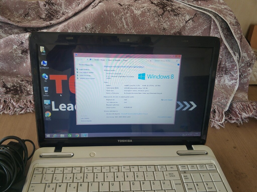 toşhiba i5 işlemci 6 GB rem var batarya sağlam temiz laptop - 5