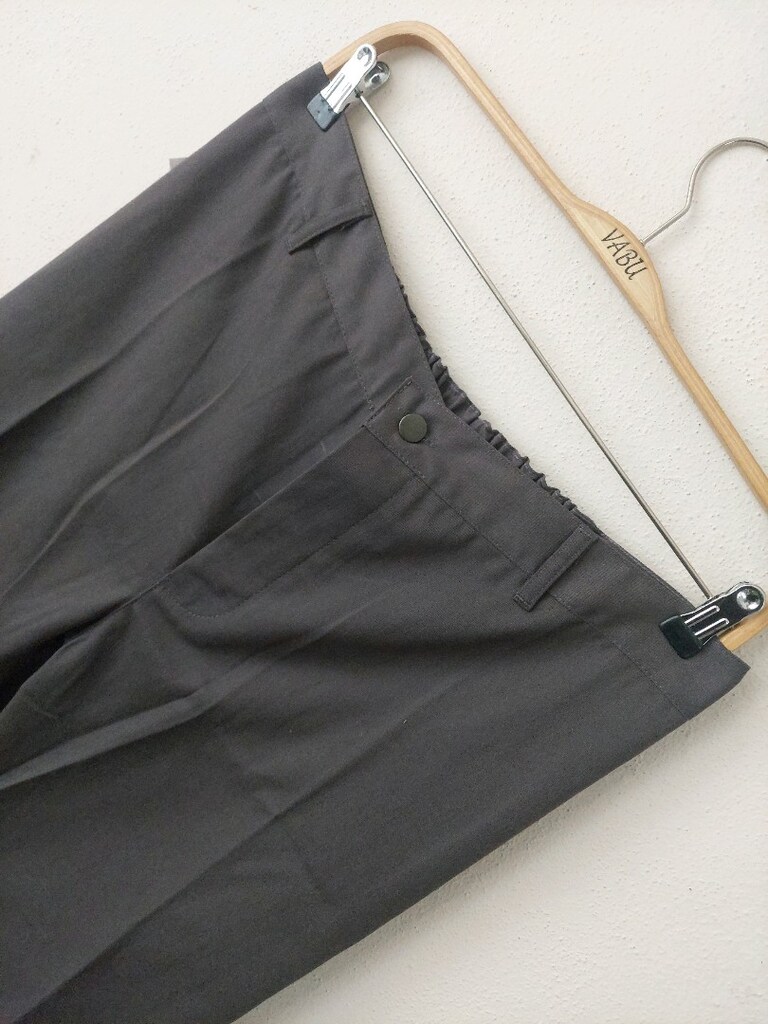Erkek Beli lastikli Füme iş pantolonu - 2