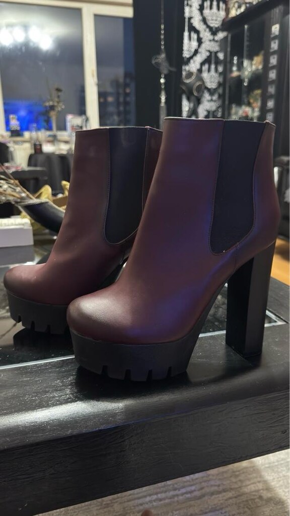 Sıfır Bambi Bordo Platform Bot - 40 Numara