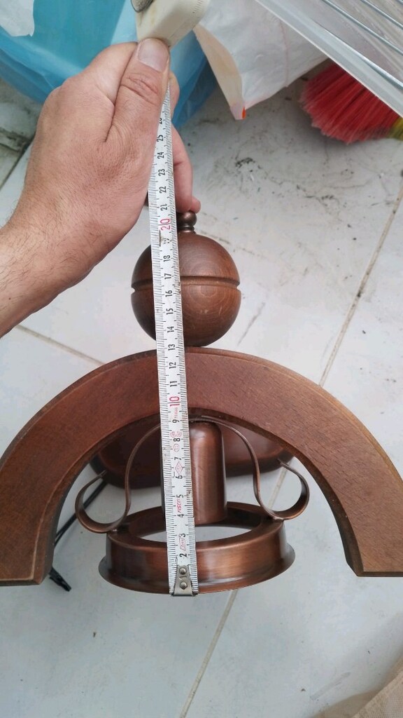 Ahşap duvar lambası - 4