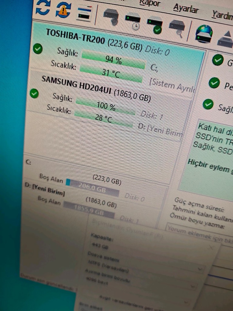 2 T HARD disk depolama - 3