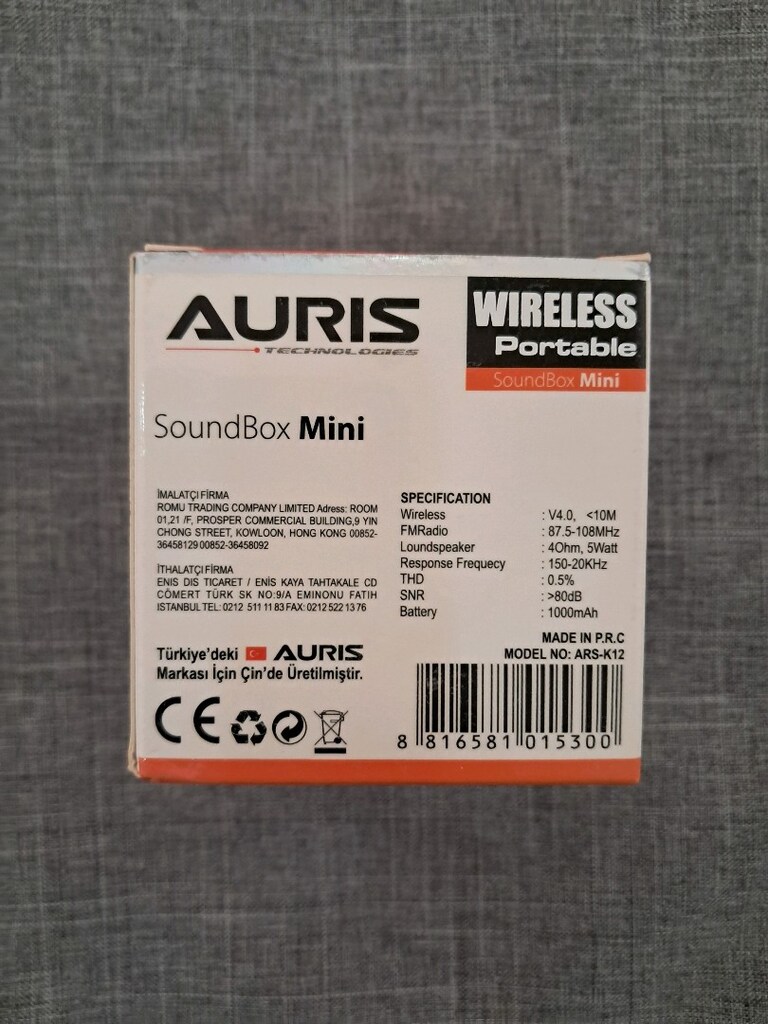 Auris Mini Bluetooth Hoparlör Sıfır - 2