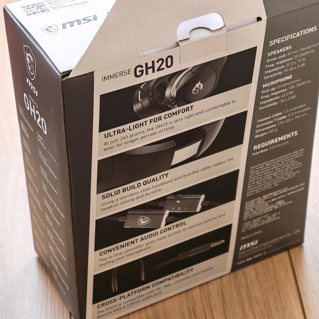MSI IMMERSE GH20 OYUNCU KULAKLIĞI - 5