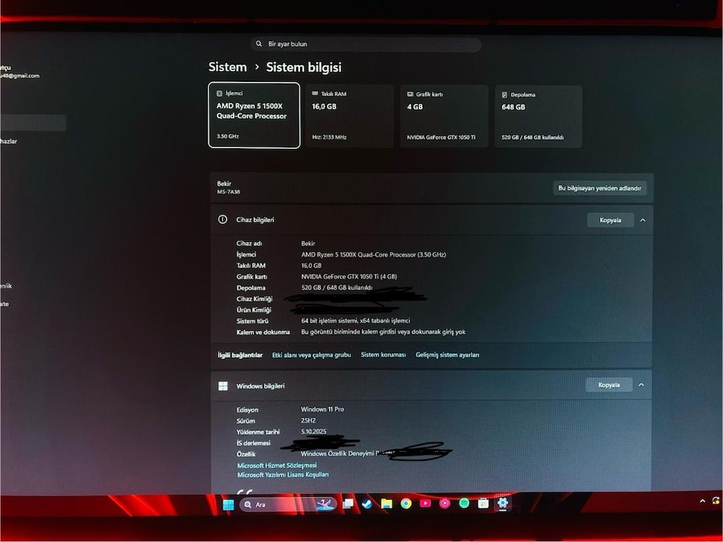 ZALMAN Kasa | Ryzen 5 1500X | GTX 1050 Ti 4GB | 16GB RAM | SSD’li - 5
