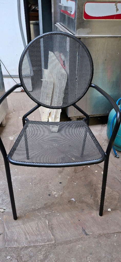 metal sandalye fileli metal kollu sandalye cafe sandalyesi 22.ad tem - 3