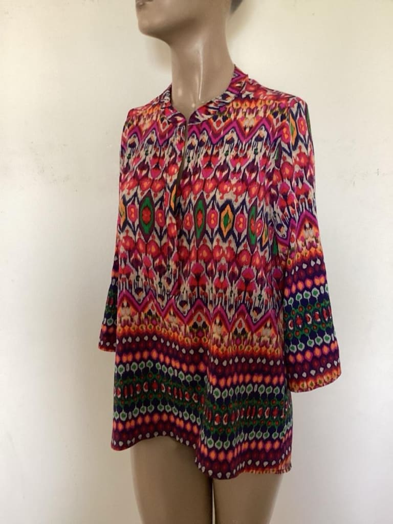 desenli şifon bluz 38-40 - 7
