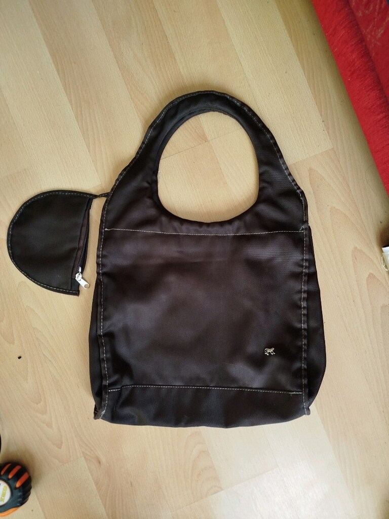 Sıfır çok şık cüzdanlı fermuarlı cepli kumaş çanta boy 34 eni 38 cm - 8