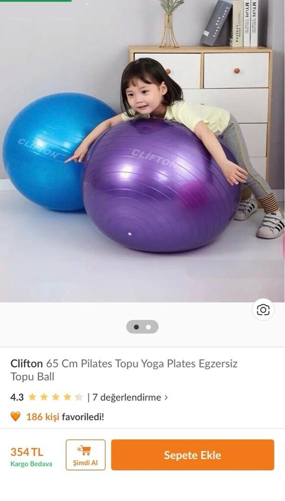 pilates topu yeni gibi ihtiyaç fazlası - 2