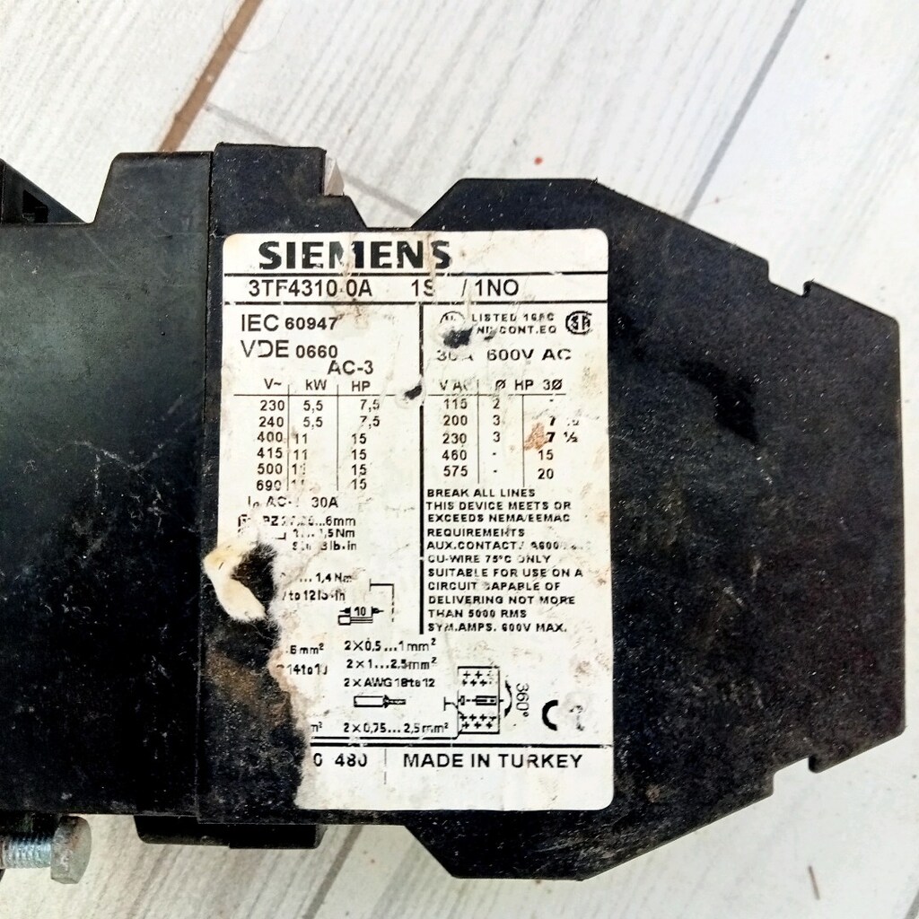 simens kondansatör 600 volt 30 amp - 3