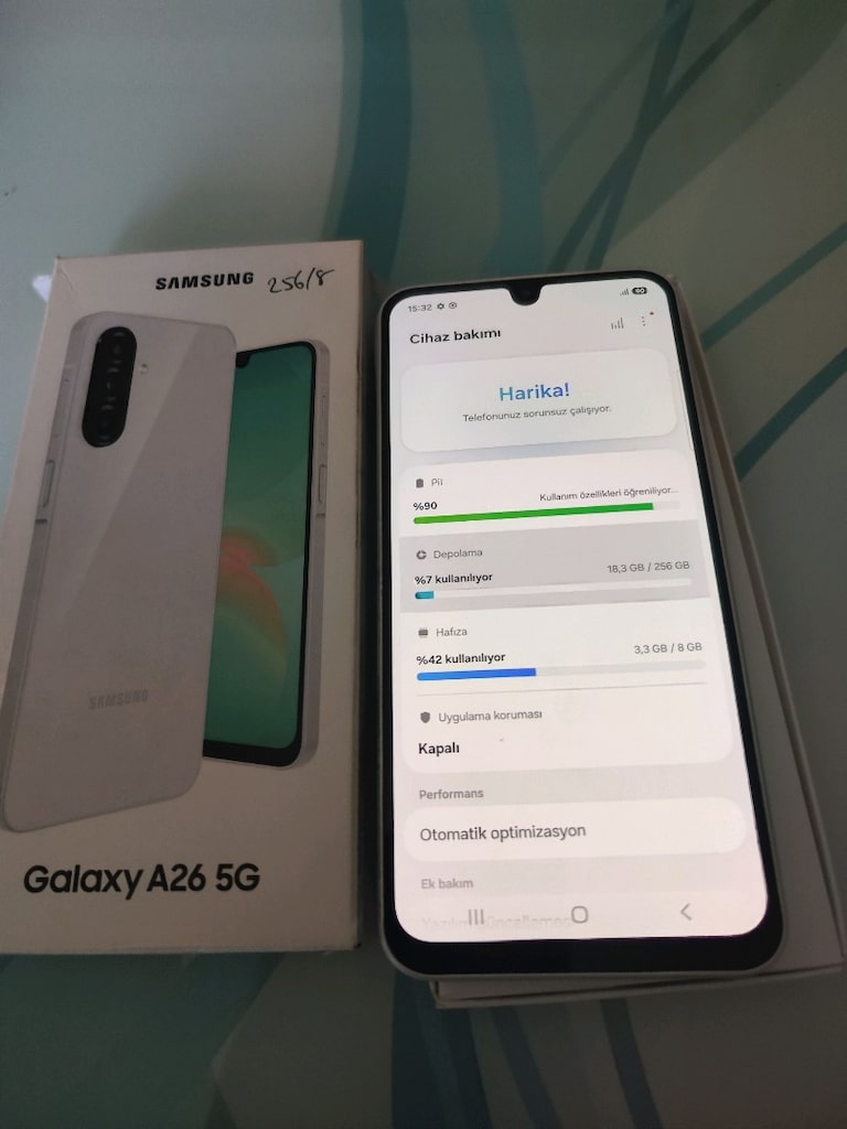 KARTA TAKSİT 07.04.2028 GARANTİLİ SAMSUNG A26 5G 8/256 GB KUTU FATURAL - 6